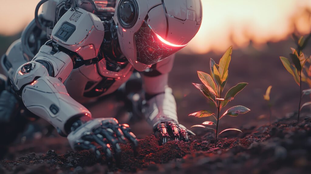 AI-themed image showing automation and growth