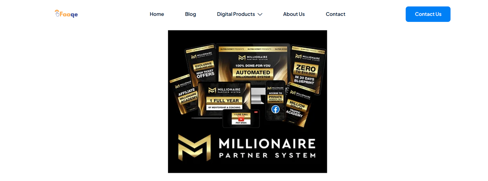 Millionaire Partner System | Member area and video courses