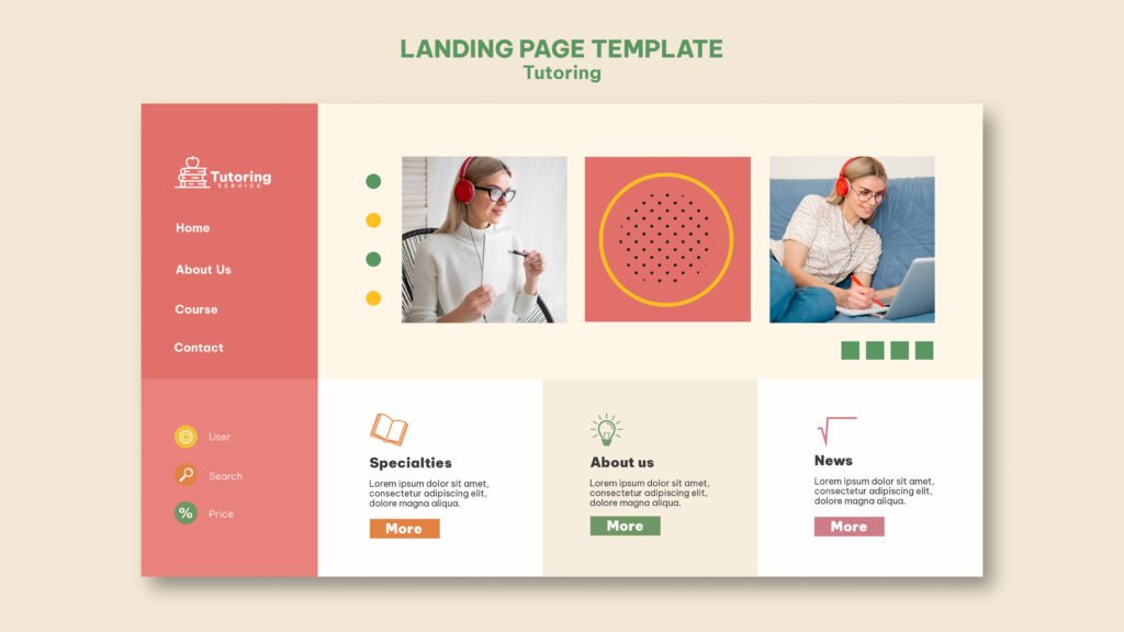 Sample portfolio layout for showcasing Scrum experience
