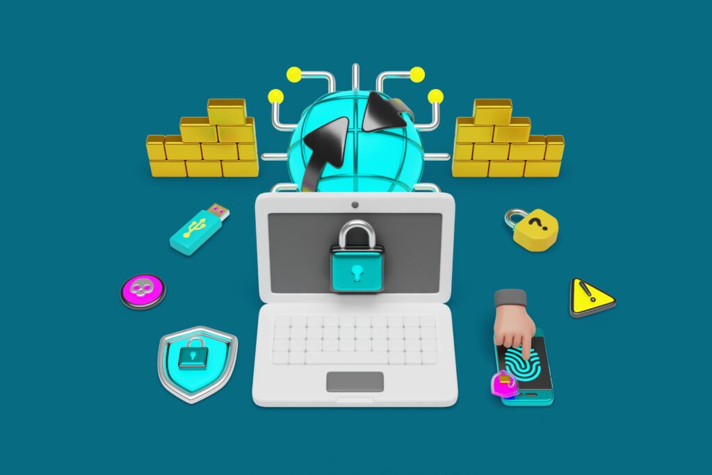 Illustration representing CreditVana’s data encryption, privacy policy, and secure credit monitoring.