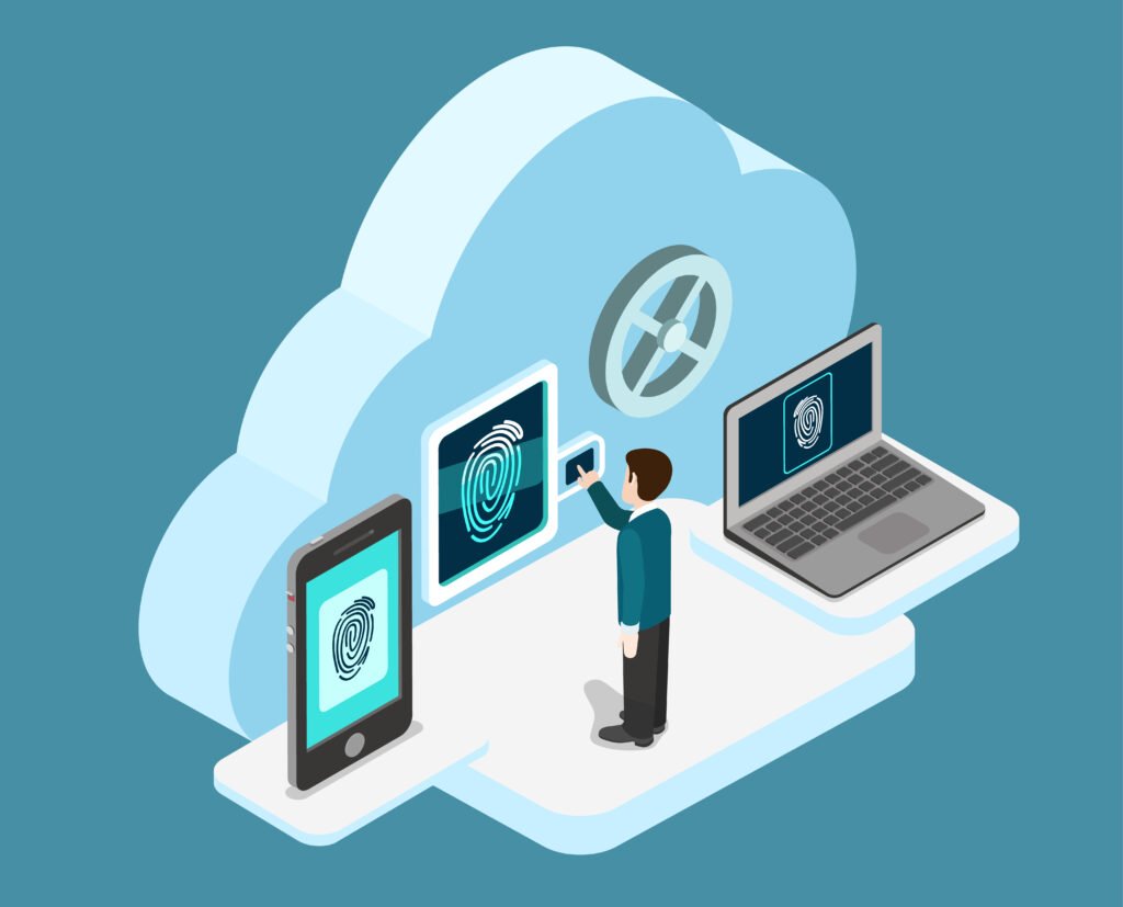 Cloud backup and recovery system protecting startup data through encrypted storage and version control