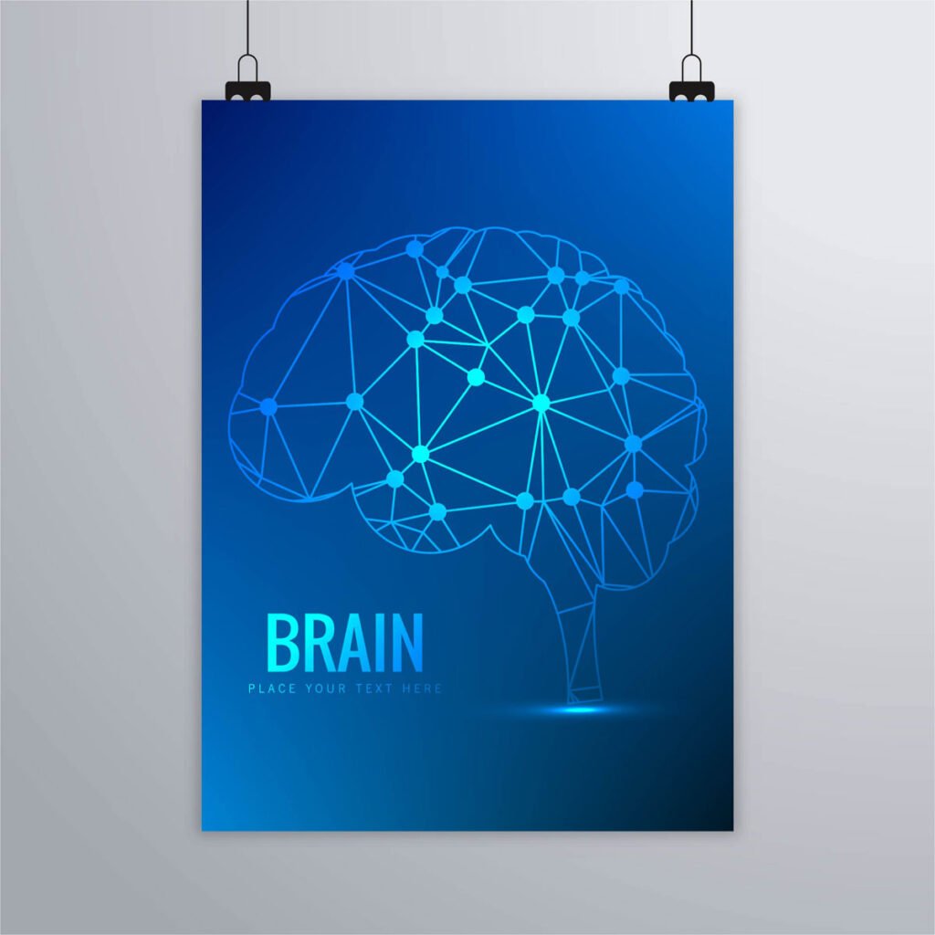 Infographic cover showing CogniFit logo and a digital brain illustration representing brain training, assessment, and cognitive performance