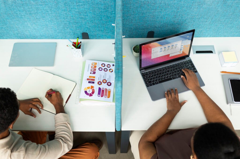 AI-powered design software generating logos, brand kits, and marketing visuals for startups
