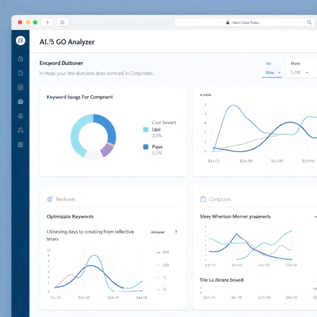 Uno Directory AI SEO analyzer panel showing keyword optimization tips and page performance score.