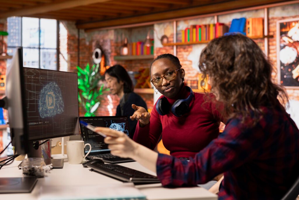 Team members collaborating inside OpenArt AI workspace with shared projects and feedback tools.