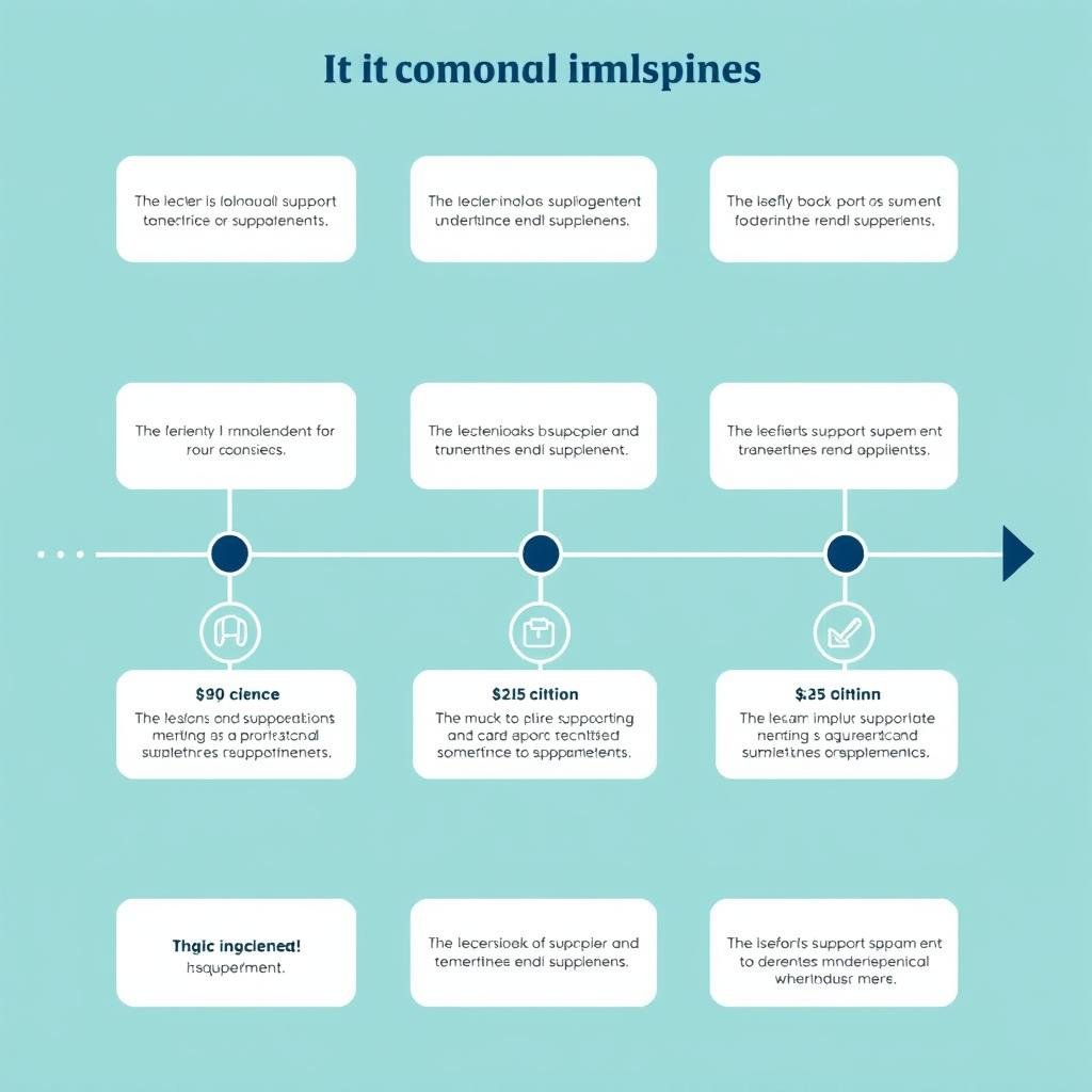 Timeline showing stages of improvement with hearing support supplements