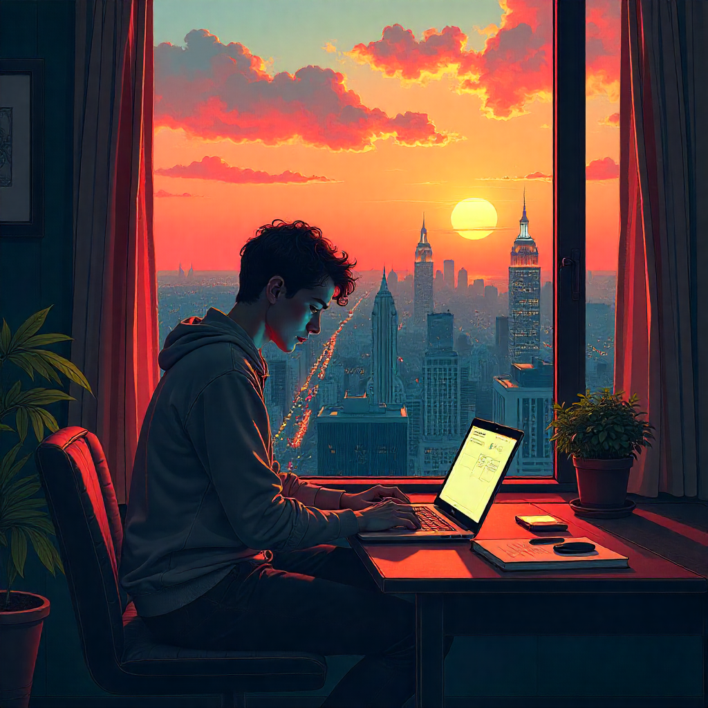 Person following a Fitness Videos Pack home workout in front of a laptop