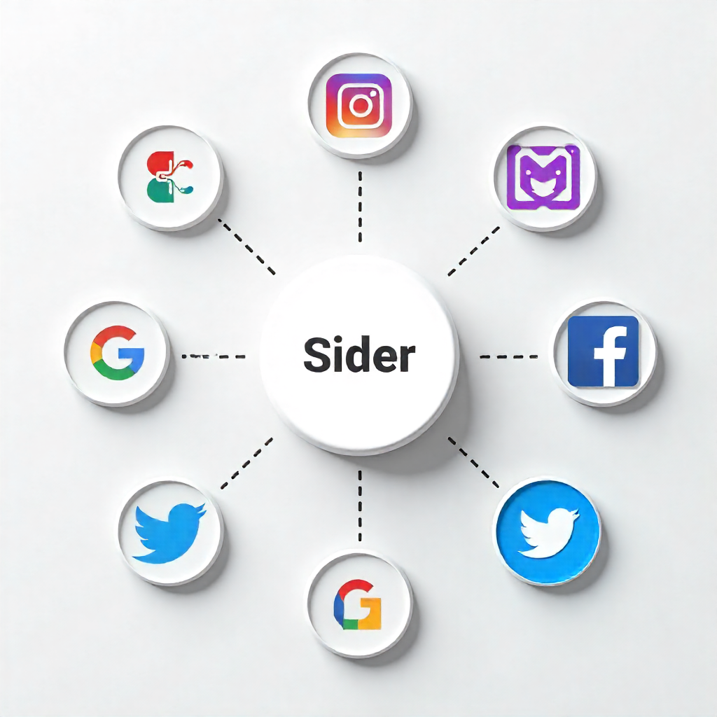 Collage of Sider integrations with multiple apps