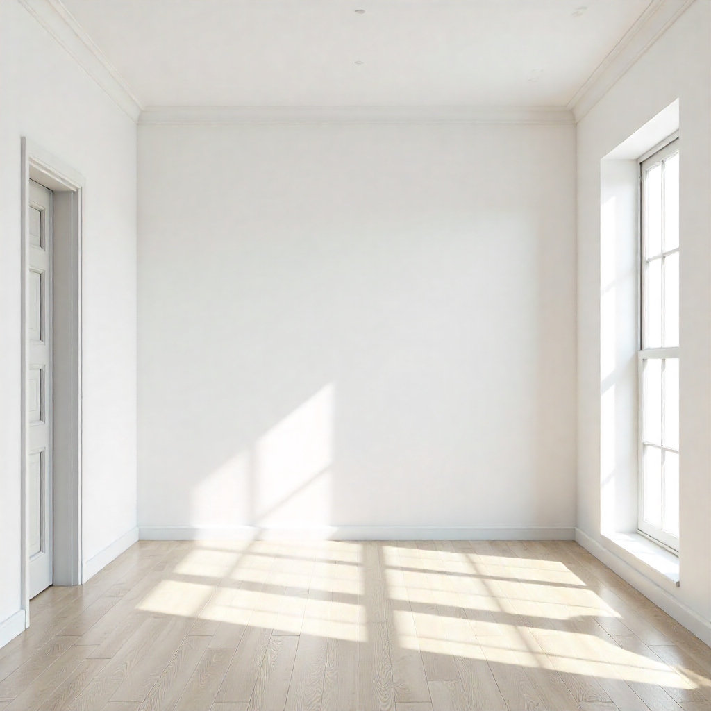 Coohom AI-generated room showing a before and after comparison with manual adjustments, including furniture placement, materials, and lighting refinements