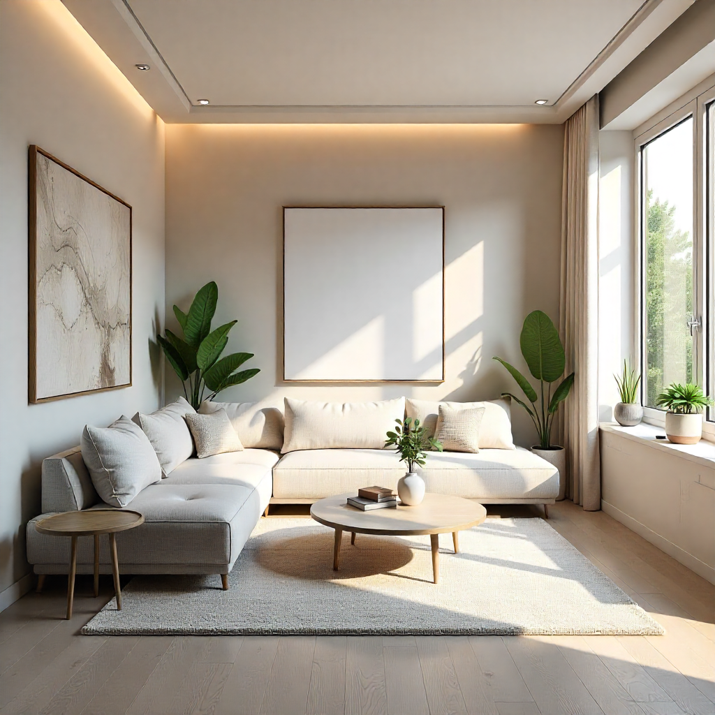 Coohom interface displaying modern 3D room designs and high-quality rendering examples on a clean, contemporary dashboard