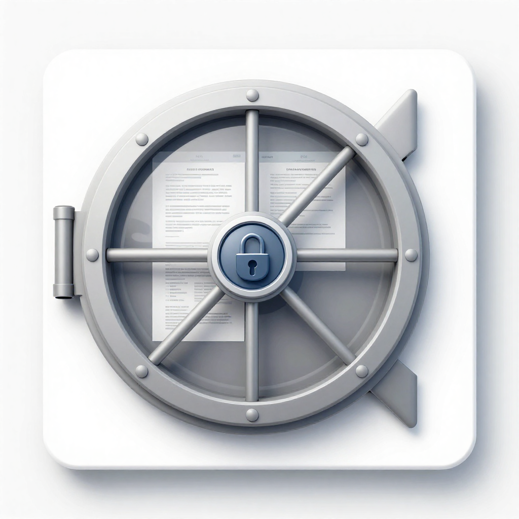 Digital vault showing contracts being securely stored and accessed using Contract Aura