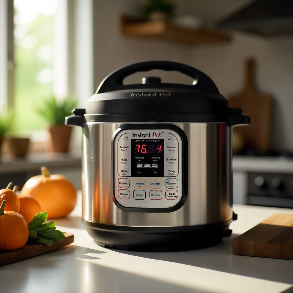 Instant Pot Pro modern kitchen cooking setup
